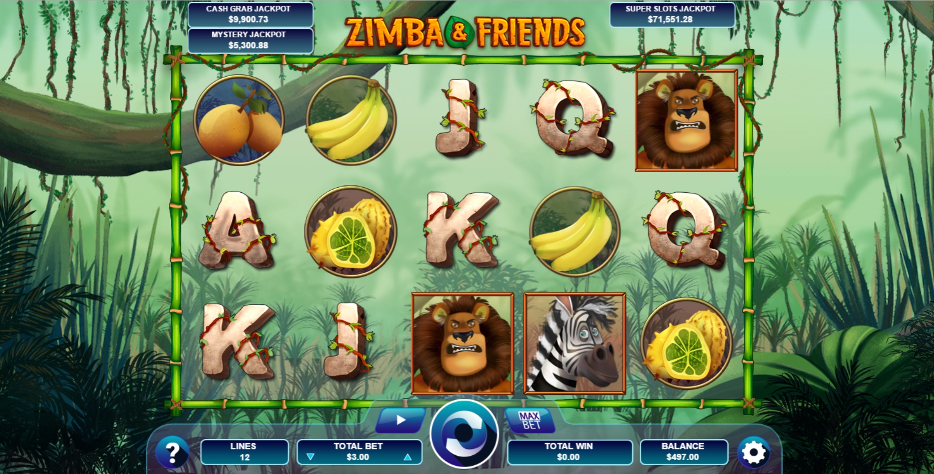 zimba and friends slot