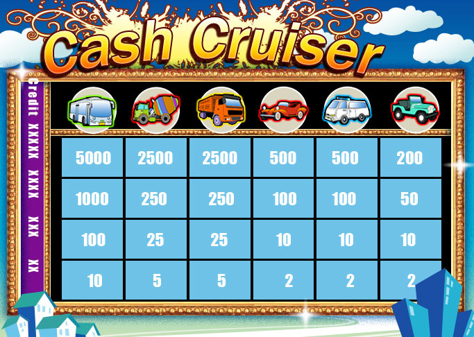 cash cruiser slots card